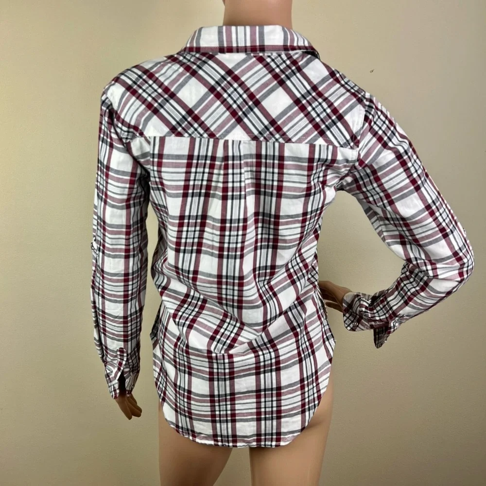 NEW 7 FOR ALL MANKIND PLAID BUTTON-DOWN SHIRT